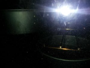 The cake pans in the oven cooking