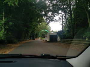 The entrance arch to Mallory Park