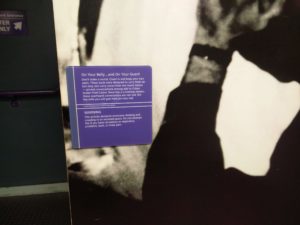 A sign showing the purpose of the ducting