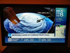 Hurricane Florence as seen from the International Space Station