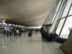One side of the departures terminal building at Washington Dulles Airport