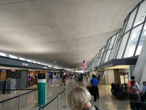 The other side of the departures terminal building at Washington Dulles Airport