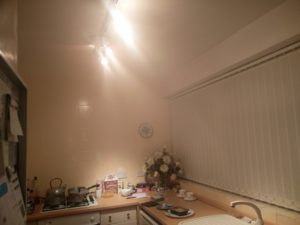 The kitchen in our house filled with smoke