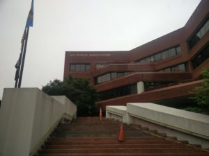The entrance steps to the Air Force Association Offices