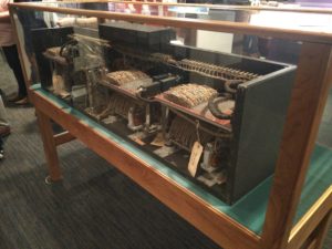 The back of the Purple machine